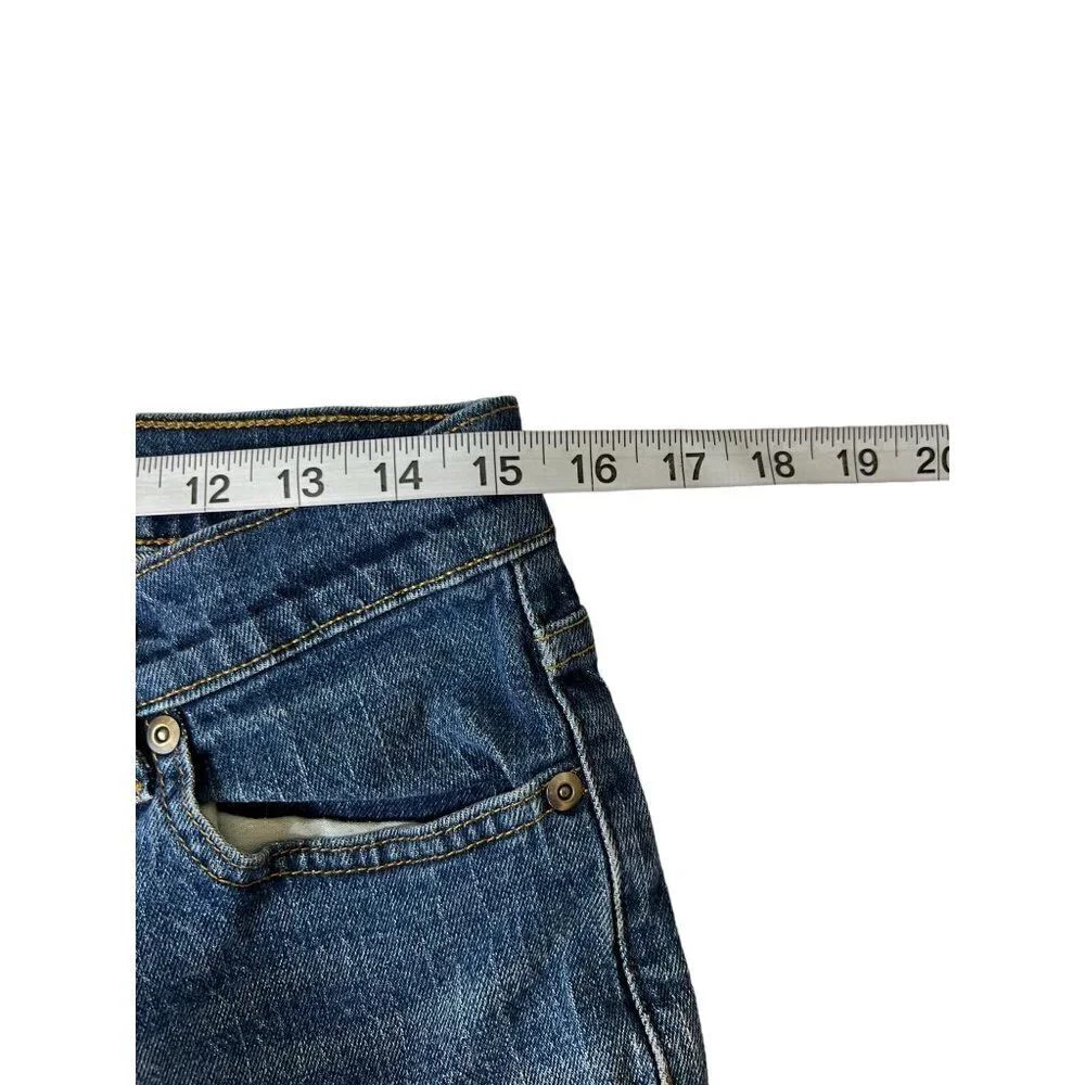 George Men's Straight Leg Blue Jeans